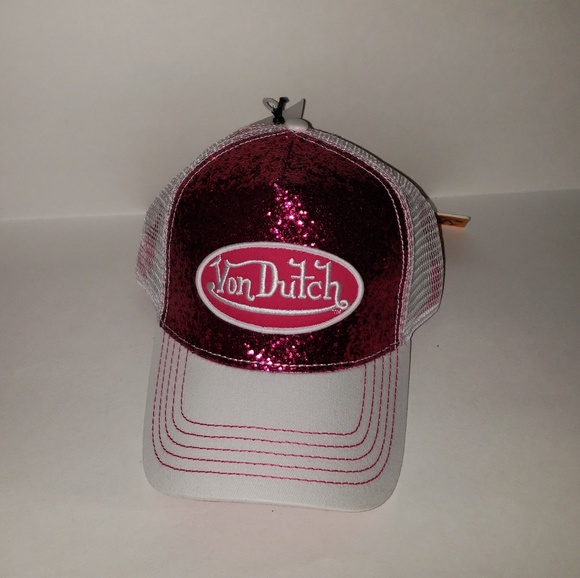 pink glitter von dutch hat